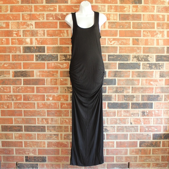 venus ruched tank maxi dress